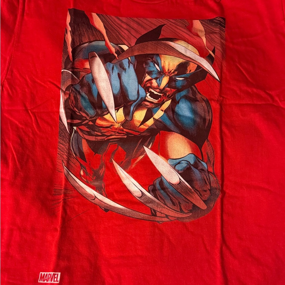 Next Level Apparel Red Wolverine Graphic Tee
